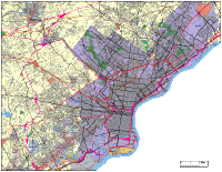 Philadelphia, PA City Map with Roads & Highways