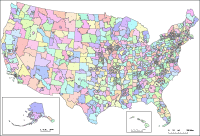 3 Digit Zip Code Map United States View larger image of USA 3-Digit Zipcode Map