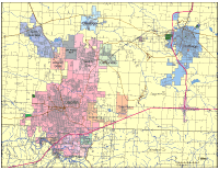 Editable Joplin, MO City Map - Illustrator / PDF | Digital Vector Maps