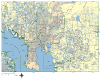 Editable Tampa Zip Code Map (Poster Size) - Illustrator / PDF | Digital