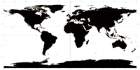 View larger image of World Map with Reference Lines (black fill)