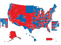 Congressional Districts Map of 110th Congress