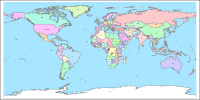 View larger image of World Map with Country Names