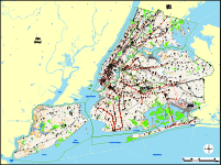 New York City 5 Boroughs Map