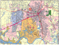 View larger image of Huntsville, AL City Map with Roads & Highways