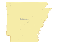 View larger image of Arkansas Map with Cities