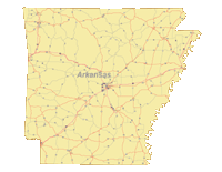 View larger image of Arkansas Map Cities and Roads