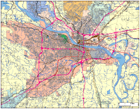 Little Rock, AR City Map with Roads & Highways