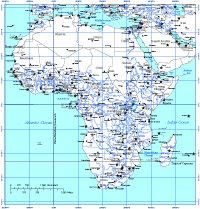 View larger image of Africa Map with Countries and Capitals (white fill)