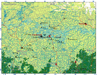 Burkina Faso Map with Cities, Roads and Surrounding Countries