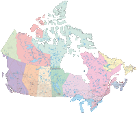 View larger image of Canada Provinces, Cities and Roads