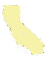California Outline Blank Map