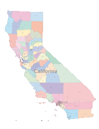 California Map Cities and Counties