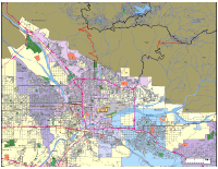San Bernardino, CA City Map with Roads & Highways