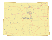 View larger image of Colorado Map with Roads