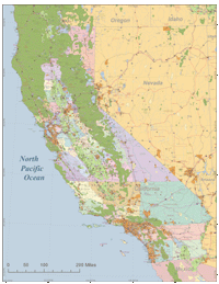 California Map High Detail