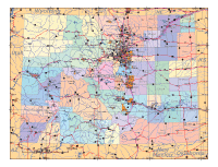 Colorado Map with Cities, Roads and Urban Areas