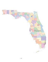 Florida Map By County