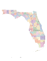 View larger image of Florida Map Counties and Roads