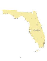 Florida Map with Cities