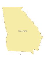 Georgia Outline Blank Map