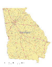 View larger image of Georgia Map Cities and Roads