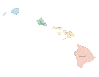 View larger image of Hawaii Map Cities, Counties and Roads