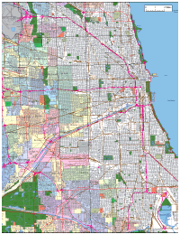 Chicago, IL City Map with Roads & Highways