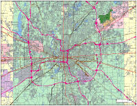 Indianapolis, IN City Map with Roads & Highways