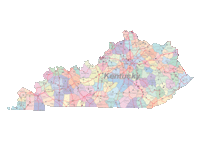 View larger image of Kentucky Map Counties and Roads