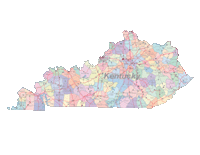 Kentucky Map Cities, Counties and Roads