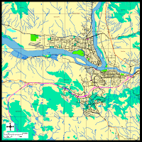 Kamloops BC City Map