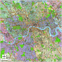 London, England City Map with Streets, Roads & Highways