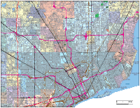 Detroit, MI City Map with Roads & Highways
