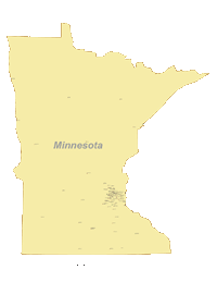Minnesota Map with Cities