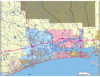 Gulfport, MS City Map with Roads & Highways