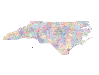 View larger image of North Carolina Map Cities, Counties and Roads