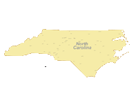 North Carolina Map with Cities