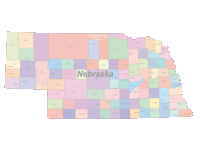 View larger image of Nebraska Map Cities and Counties