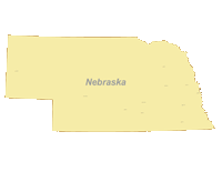 Nebraska Map with Cities