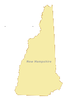 New Hampshire Outline Blank Map