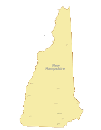 New Hampshire Map with Cities