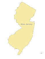 View larger image of Free New Jersey Outline Blank Map