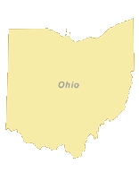 Ohio Outline Blank Map