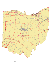 Ohio Map Cities and Roads
