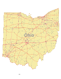 View larger image of Ohio Map with Roads