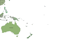 Oceania Map with Countries