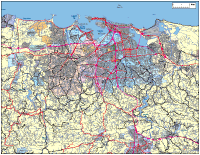 View larger image of San Juan, PR City Map with Roads & Highways