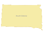 South Dakota OutlineBlank  Map