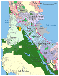 San Bruno, CA City Map